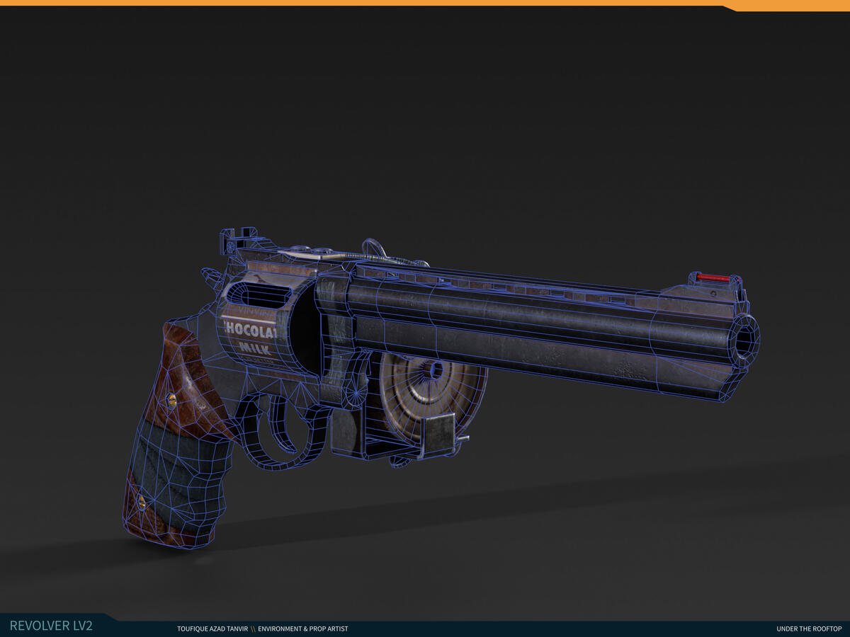 revolver level 2 side wireframe render 2. revolver level 2 side wireframe render 2.